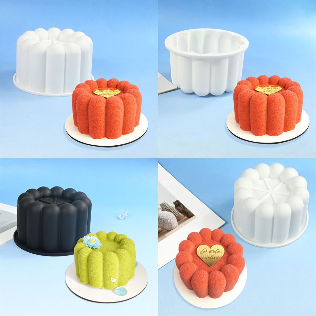 2pcs Flower Petal Chocolate Baking Mould Food Grade Silicone Mousse Cake Molds for Family Gatherings and Celebration