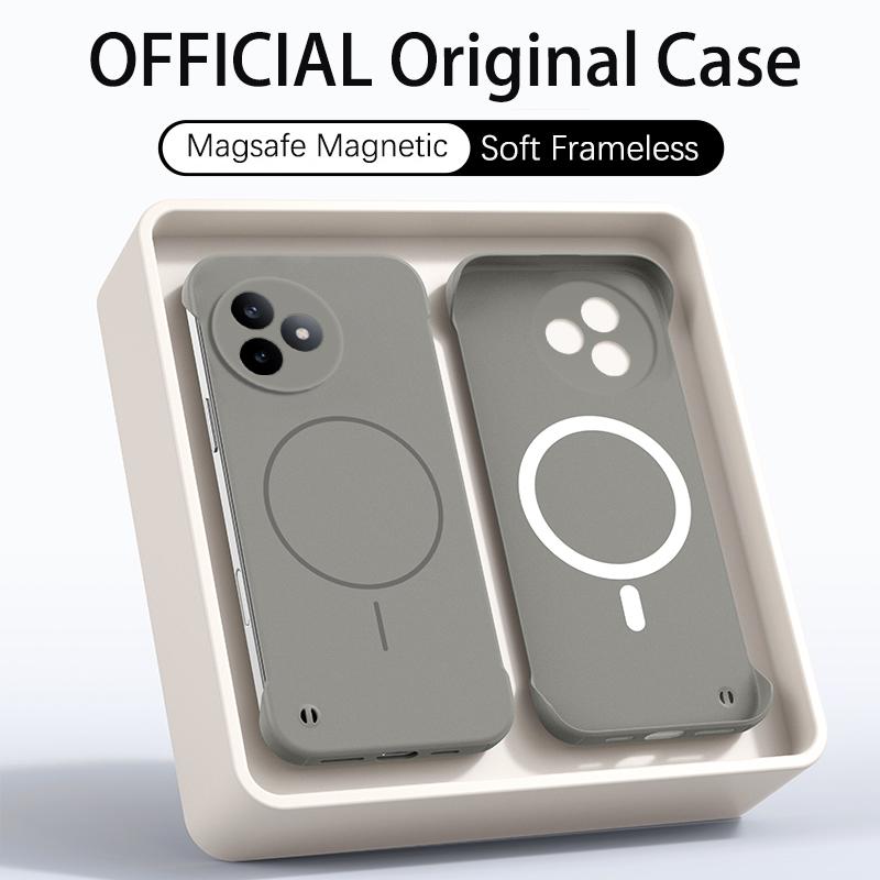 Роскошный Ультратонкий Матовый Безрамочный Чехол из ПК для Magsafe Poco F5 F6 F7 PRO F7 Ultra X7 Pro Магнитный Ударопрочный Гладкий Чехол