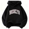 Толстовка с капюшоном Brooklyn с принтом букв Модная детская толстовка с капюшоном Повседневные толстовки для мальчиков и девочек Одежда