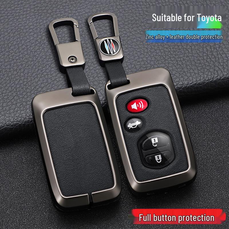 Совместимый чехол для ключа для моделей Toyota: Corolla, Levin, Camry, Highlander, RAV4, Crown, CHR, Reiz