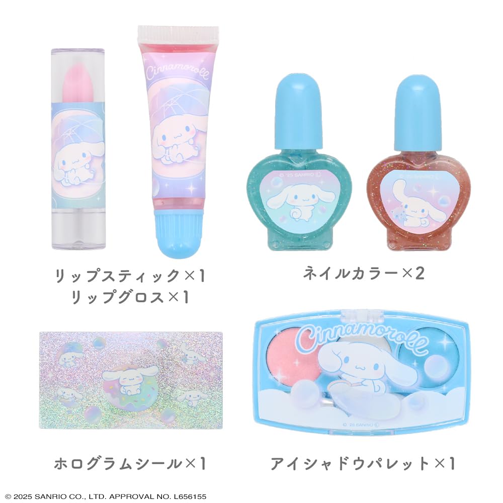 Shobido Sanrio Sparkly Makeup Set, моющийся с мылом, детская косметика CM43884 (корица)
