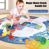 80x80 см Волшебный коврик для рисования на воде, раскраска, коврик для рисования Монтессори, доска для рисования, коврик для рисования, волшебные ручки, детские развивающие игрушки, подарки