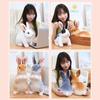 Kids Birthday Kawaii Rabbit Plush Toy Simulation Long Ears Rabbit Lifelike Animal Stuffed Doll Toys