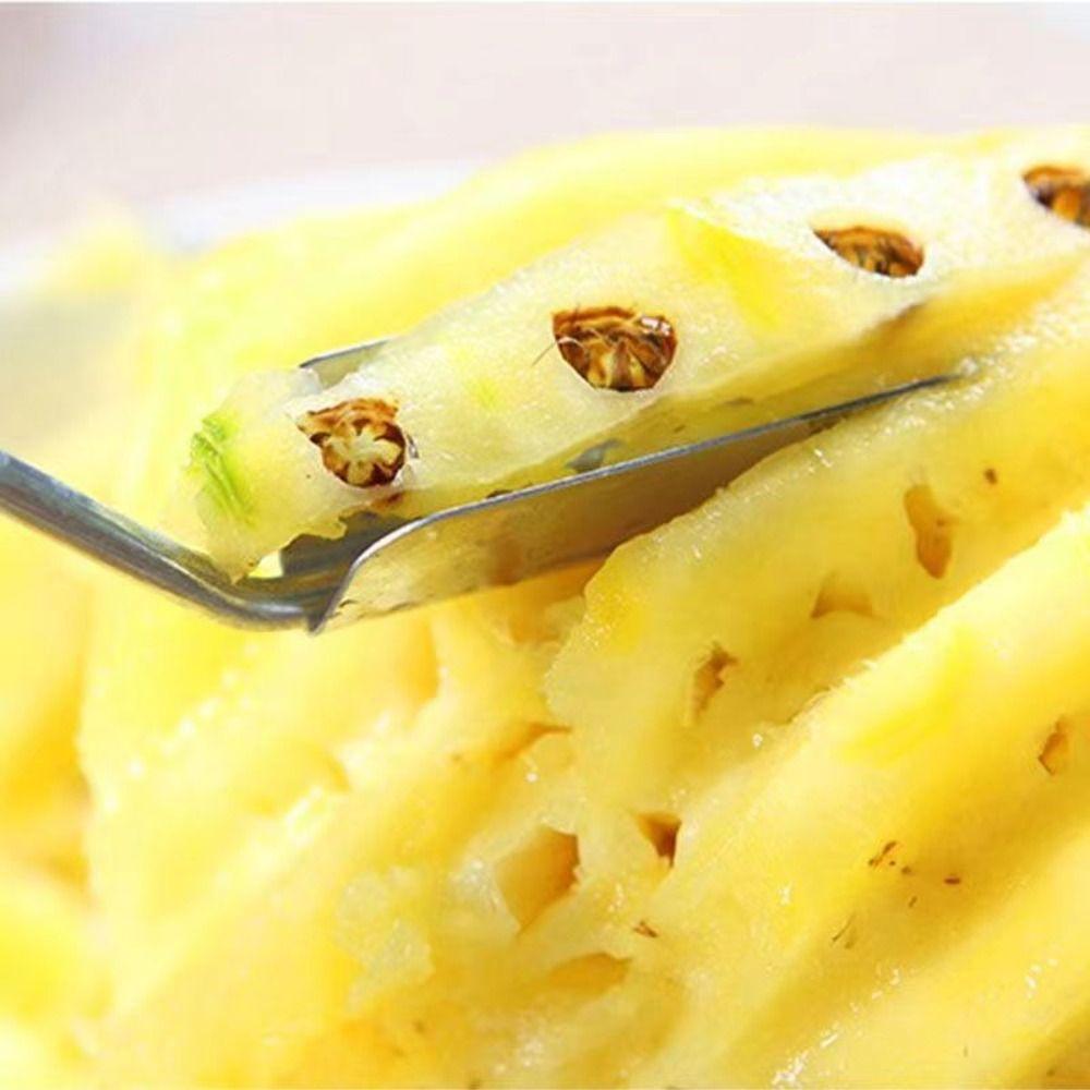 Portable Pineapple Peeler Stainless Steel Eye-digging Clip Pineapple Seed Remover Kitchen