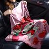 1pc My Melody strawberry blanket Lightweight Flannel Throw for Sofa Bed Travel Camping Livingroom Office Couch Chair