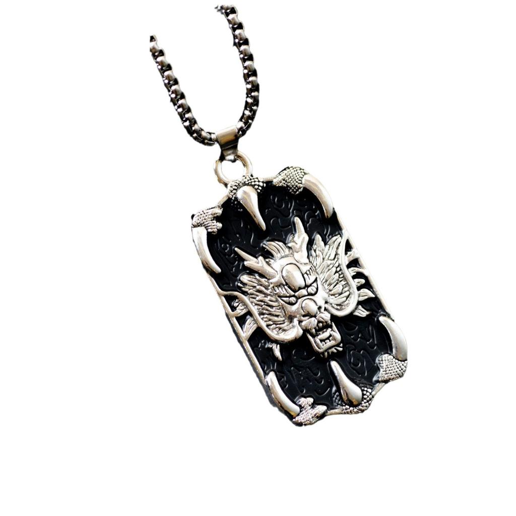 Ожерелье Года Дракона, Ювелирные изделия, Бренд Dragon Jun, Мужская цепочка для свитера, Хип-хоп трендовое ожерелье, Ожерелье в китайском стиле