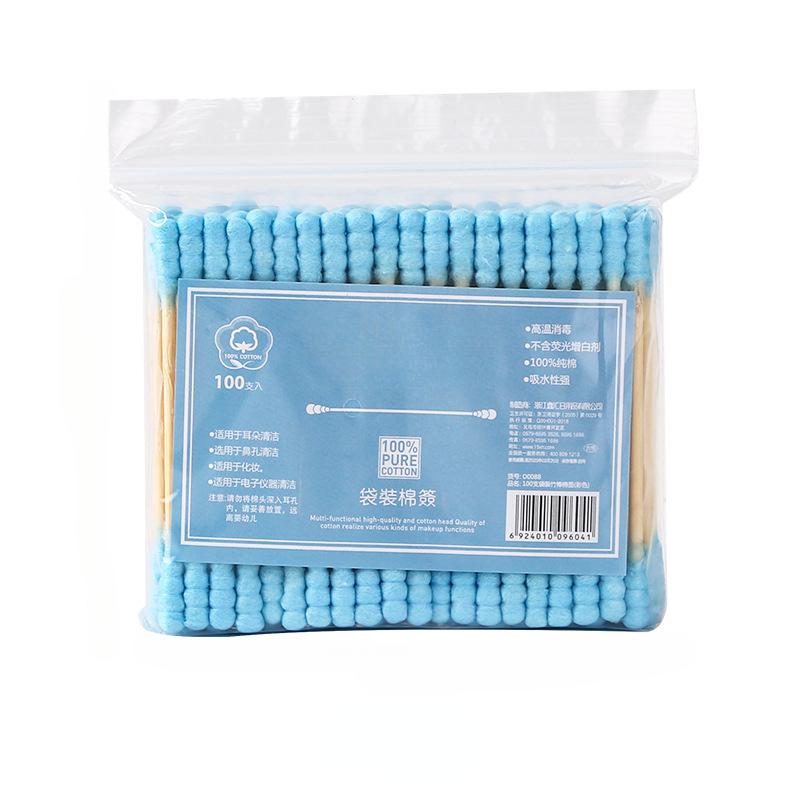 100pcs Bamboo Make Up Cotton Swab Cleaning of Ears Tampons Health Beauty Cotton Swab Ear Cleaning Sticks