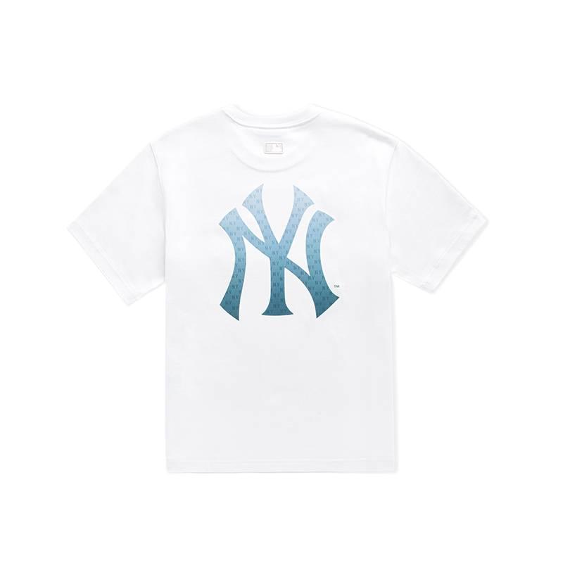 MLB Футболки Унисекс New York Yankees/Слоновая кость Круглый вырез Умеренный прямой крой 3ATSM0863-50IVS