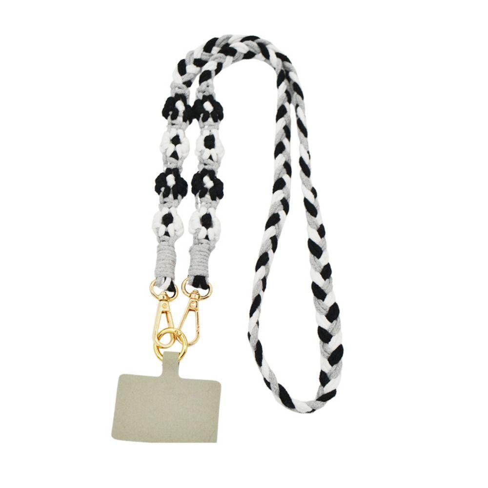 Ремешок для мобильного телефона через плечо, плетеный шнур для мобильного телефона, универсальная цепочка для сумки с мобильным телефоном