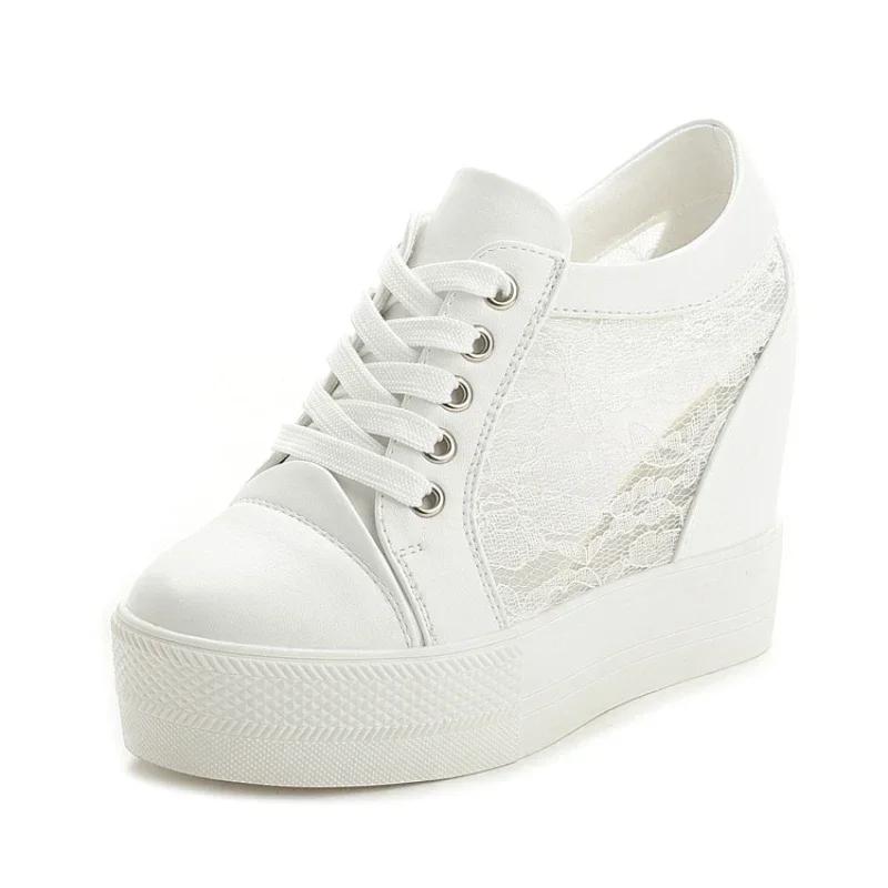 Кроссовки женские повседневные туфли осень-зима танкетка платформа скрытые каблуки удобные женские кроссовки женские туфли 2025