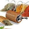 Adjustable Coarseness Wooden Salt Pepper Grinder Cylindrical Grinding Bottle  Kitchen