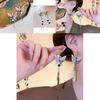 Stylish Ink Painting Butterfly Earrings Minimalistic Chinese Style Silver Color