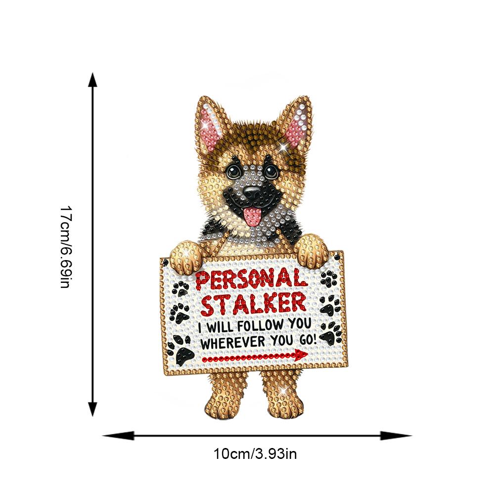 Акриловая качающаяся голова немецкая овчарка 5D DIY алмазная мозаика настольные украшения алмазная живопись настольные декоры декор стола для спальни