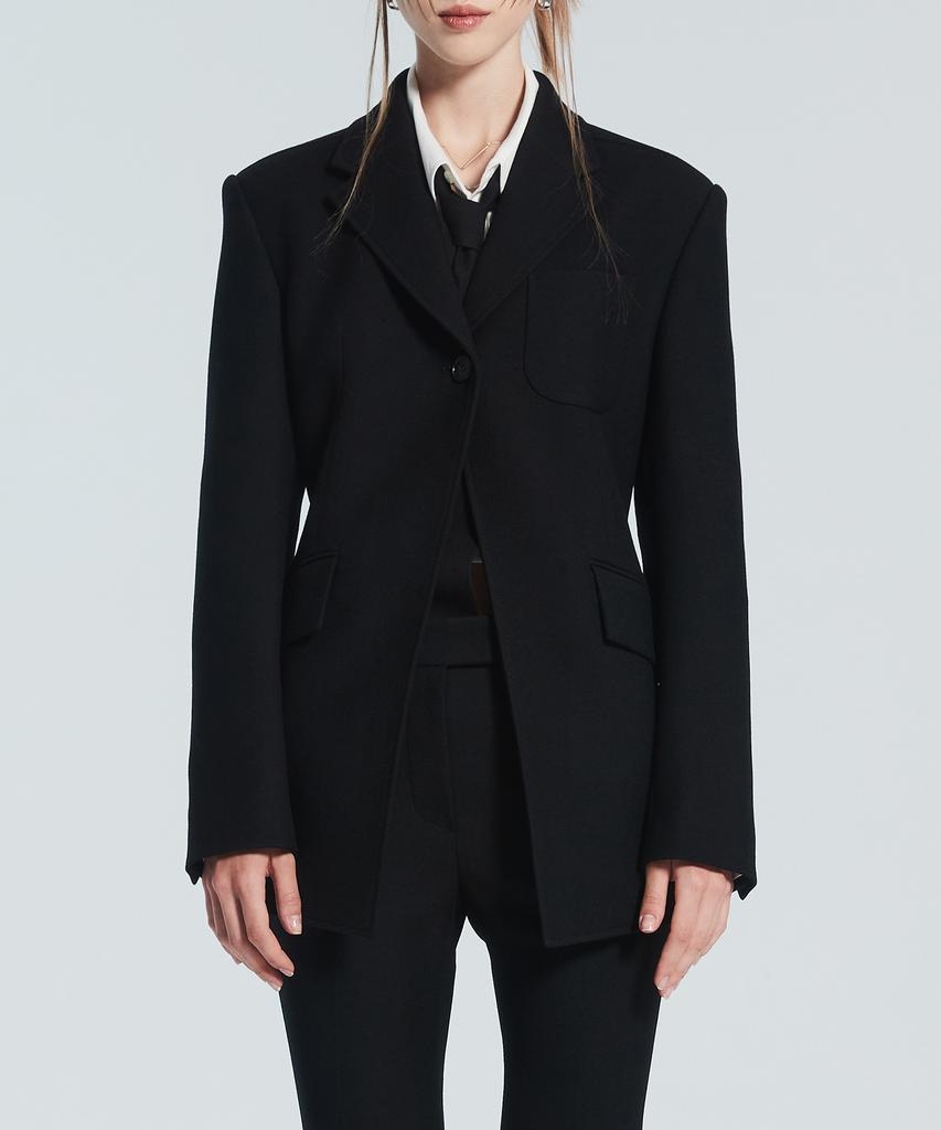 Racleur Ra One-Button Tailored Jacket [Black]