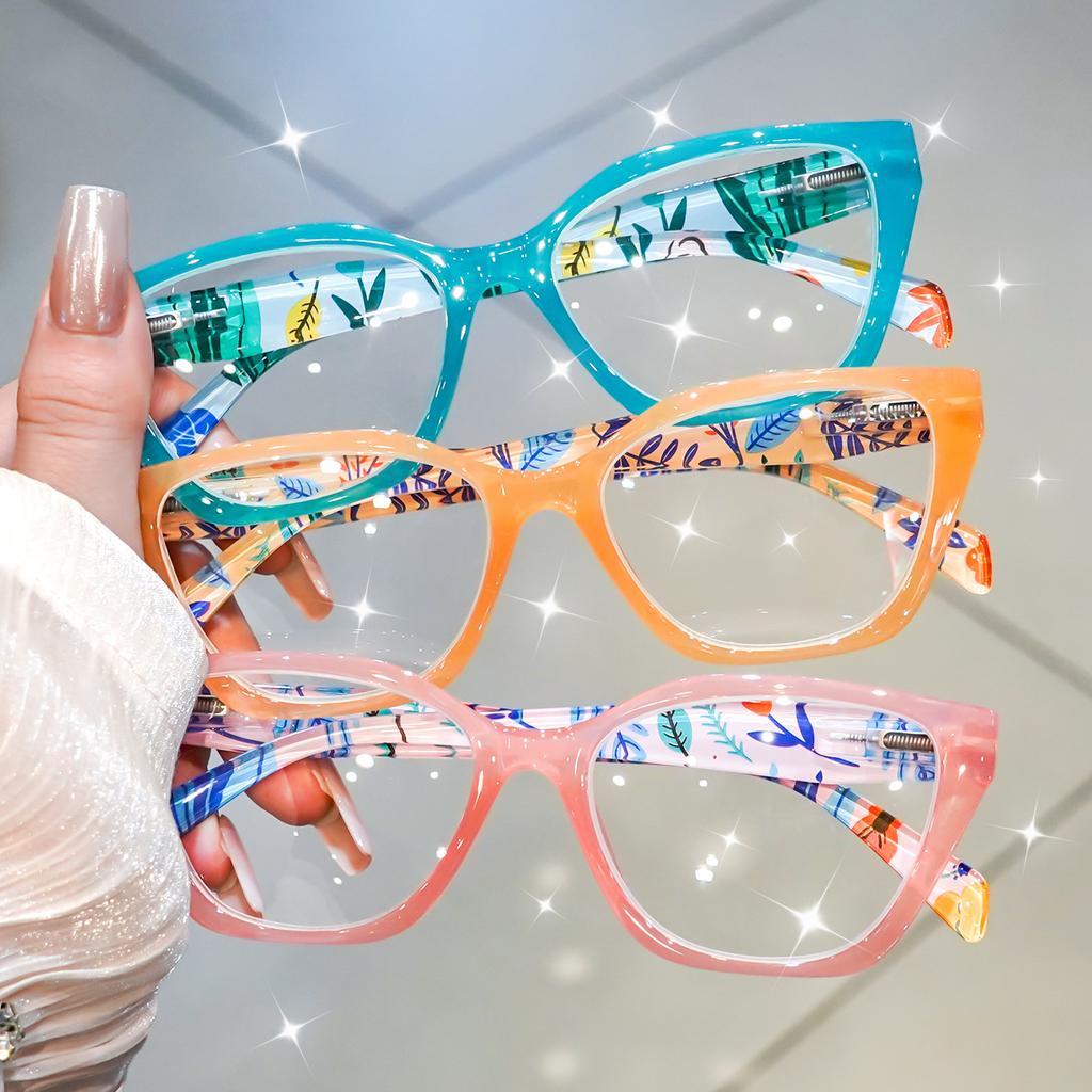 Square Reading Glasses Full Frame Computer Readers Presbyopic Glasses For Women Men +1.0 To +3.5