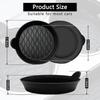 Car Cup Holder Coaster, Silicone Cars Coasters, Universal Non-Slip Car Interior Accessories 4 Pack Black (Black)
