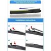 Front Rear Wiper Blade For Renault Trafic 2 II 2001 - 2015 Vauxhall Opel Vivaro Accessories Windshield Windscreen Window Brushes