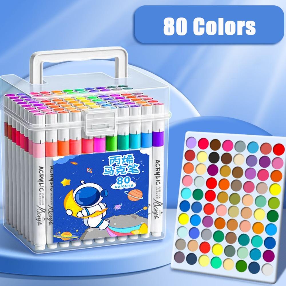 12-120 Цветов Штабелируемые Цветные Акриловые Маркеры Смываемые Художественные Маркеры для Рисования Краска для Камня