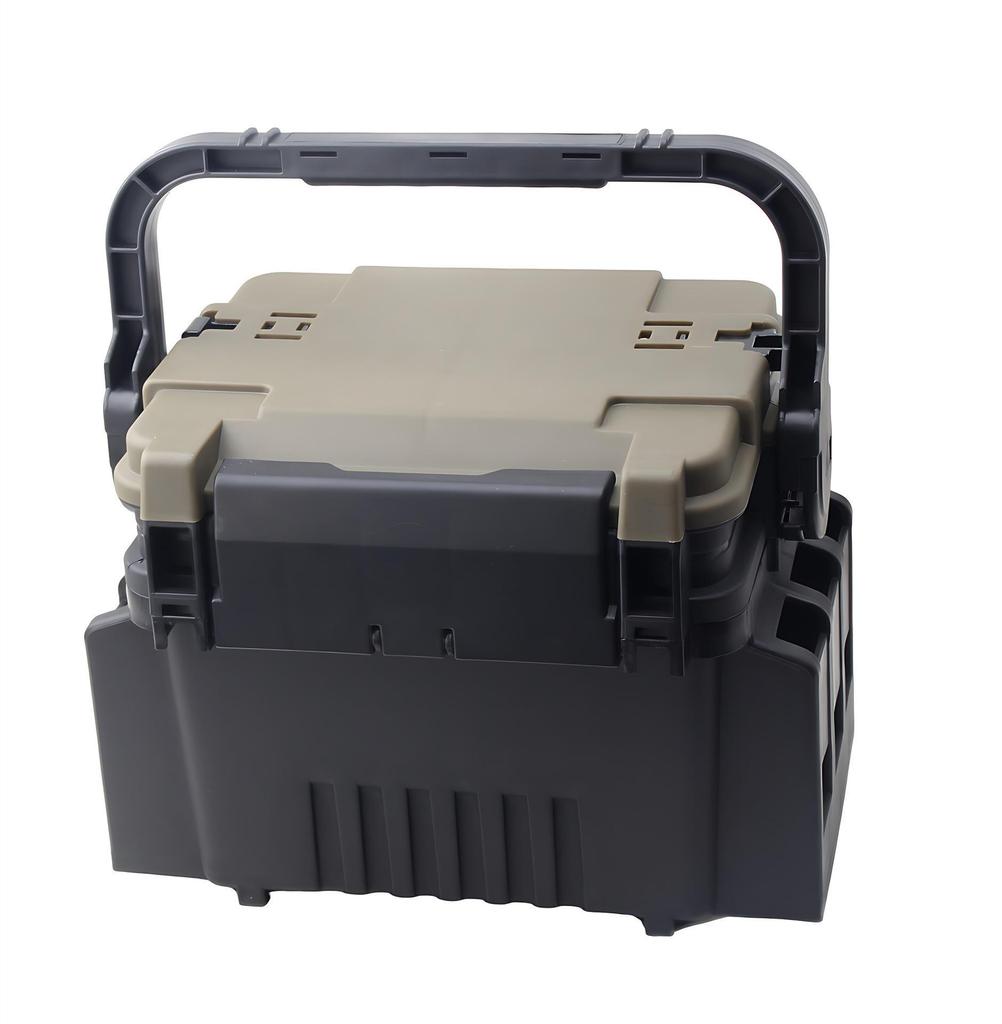 Многослойная коробка для рыболовных приманок с усиленной утолщенной конструкцией, большой вместимостью и возможностью установки сидений для хранения при морской и каменной рыбалке