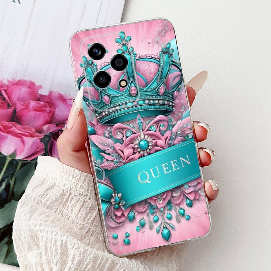 For Honor 200 Lite Case Cute Love Heart Butterfly Painted Cover Clear Silicone Phone Case For Honor 200 Lite 200Lite Soft Fundas