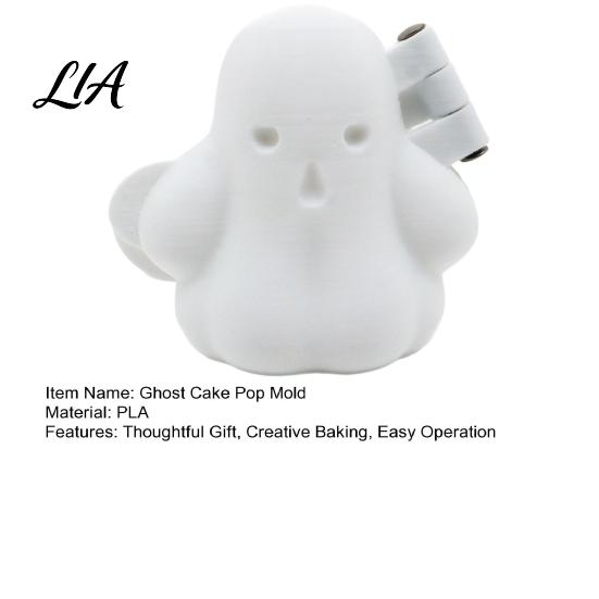Dessert Molds Ghost Cake Pop Mold, Baking Mould for Halloween Party Treats, Reusable Non-Stick Spooky Treat Making Kits Shape Maker DIY Chocolate