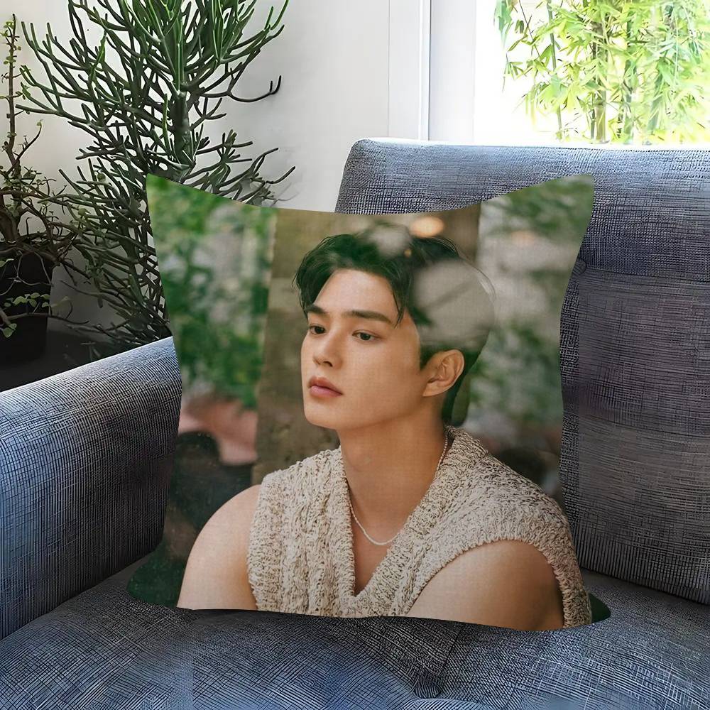 Kpop Actor Hot SSong Kang Pillow Gift Home Office Decoration Bedroom Sofa Car Cushion Cover case 45x45