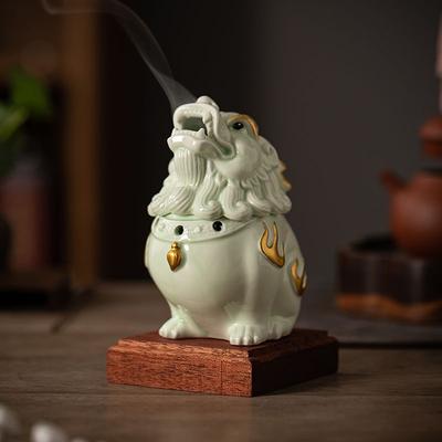 Новый декоративный элемент: Керамическая курильница для благовоний, креативная и ретро курильница Пи Сю, украшение для дома