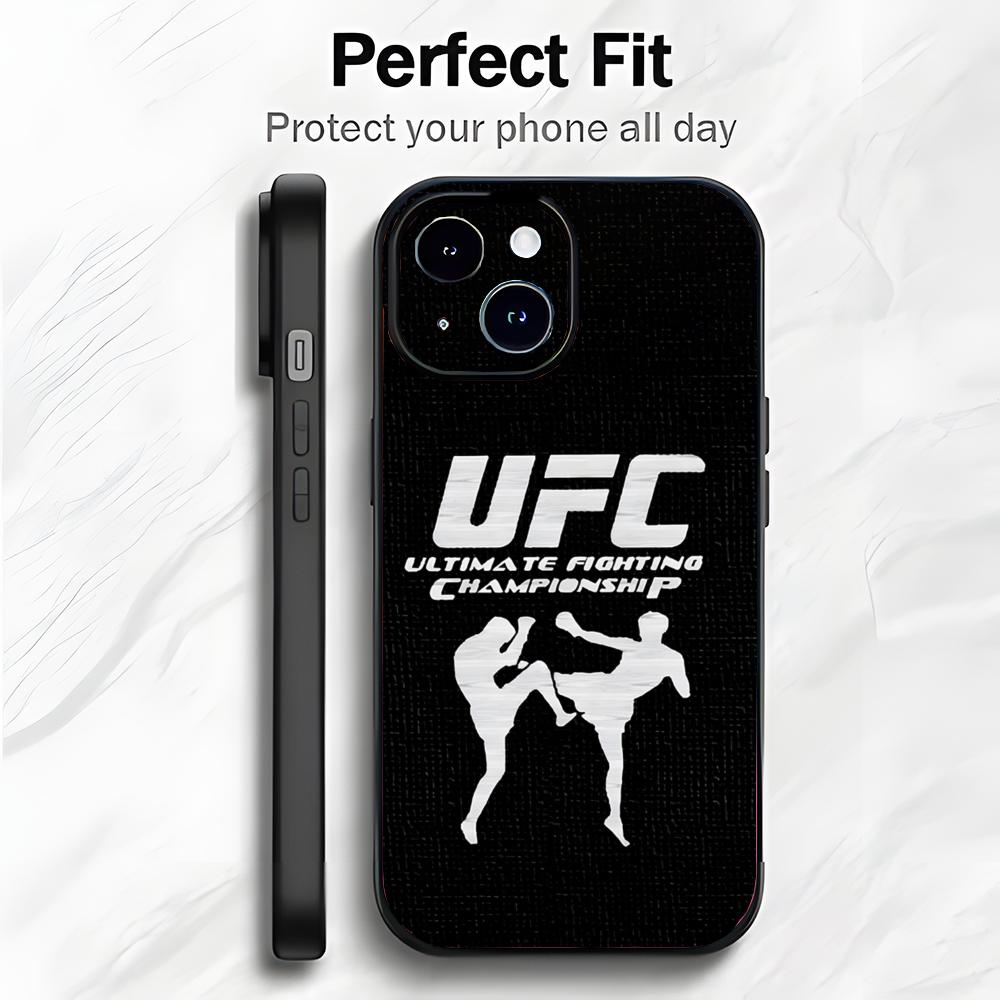 Жестокая Организация Боевых Искусств U-UFC Чехол для Телефона Чехол для Телефона Тренд Мягкая Упаковка Легкий Для iPhone17 16 15 14 ProMax