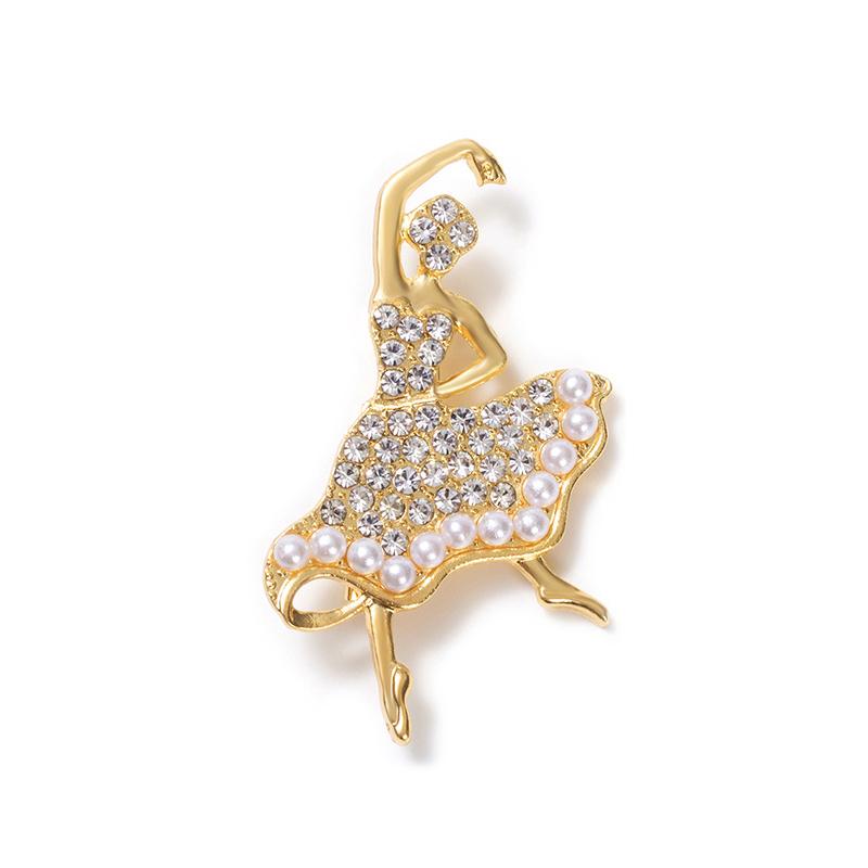 Милые броши в виде танцующих девочек  Броши-булавки в виде балерин AVE