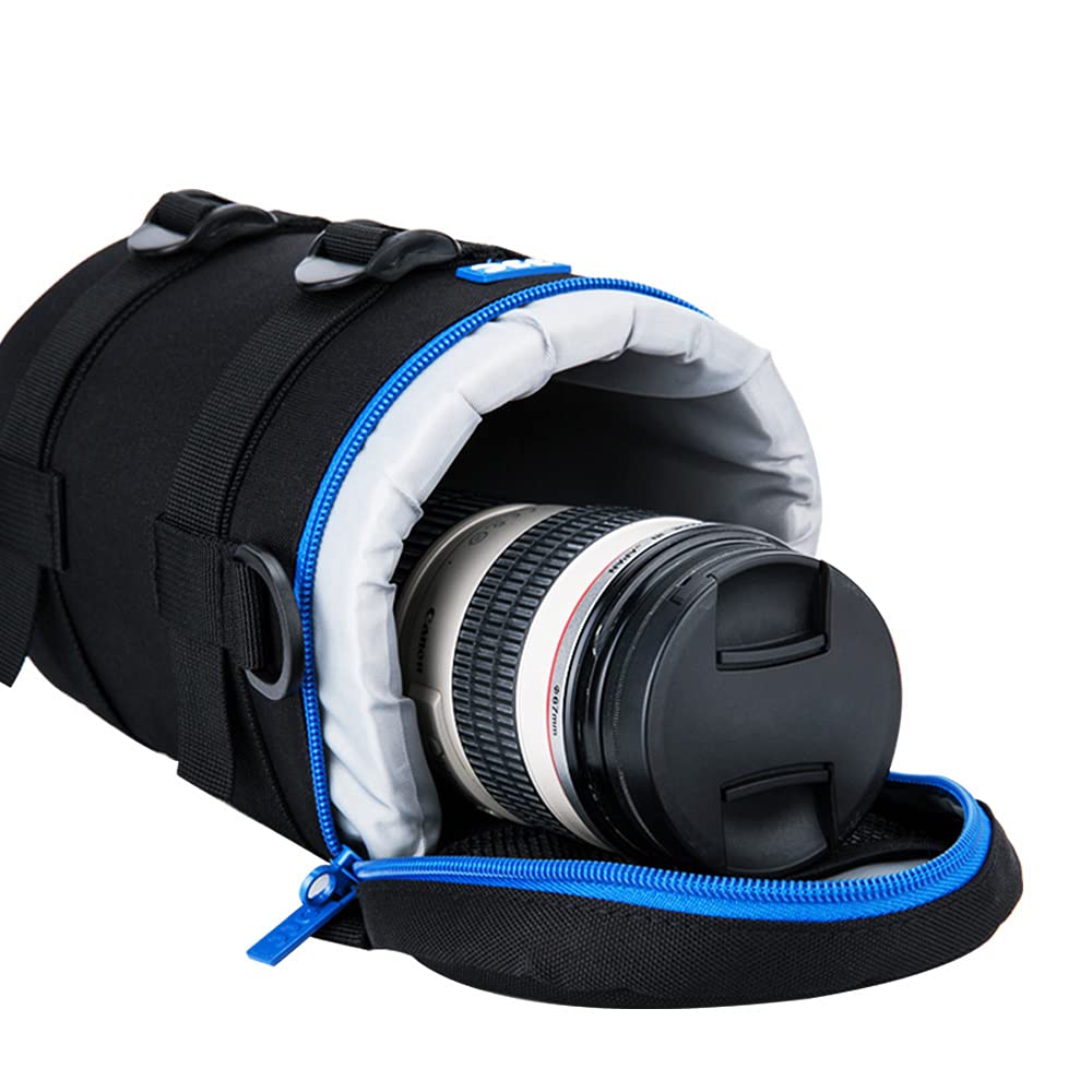 JJC Чехол для объективов таких как Sigma DG OS Canon EF F4L IS и Nikon Nikkor F4G ED Внутренний 110 x Изготовлен из Включает наплечный чехол/сумку 100-400 мм F5-6.3