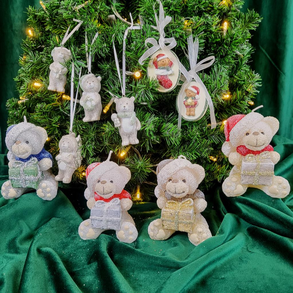 Christmas Teddy Bear with Star Pendant