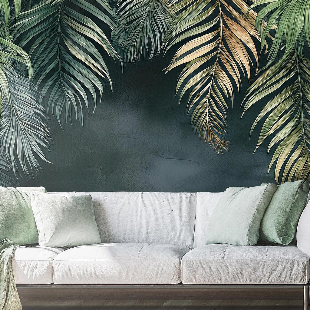 Wallpaper Tropical banana leaves