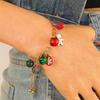 Christmas Bracelet Drop Resin Alloy Chain Tree Reindeer Bell Snowflake Designs Festive Holiday Gift Jewelry Accessories