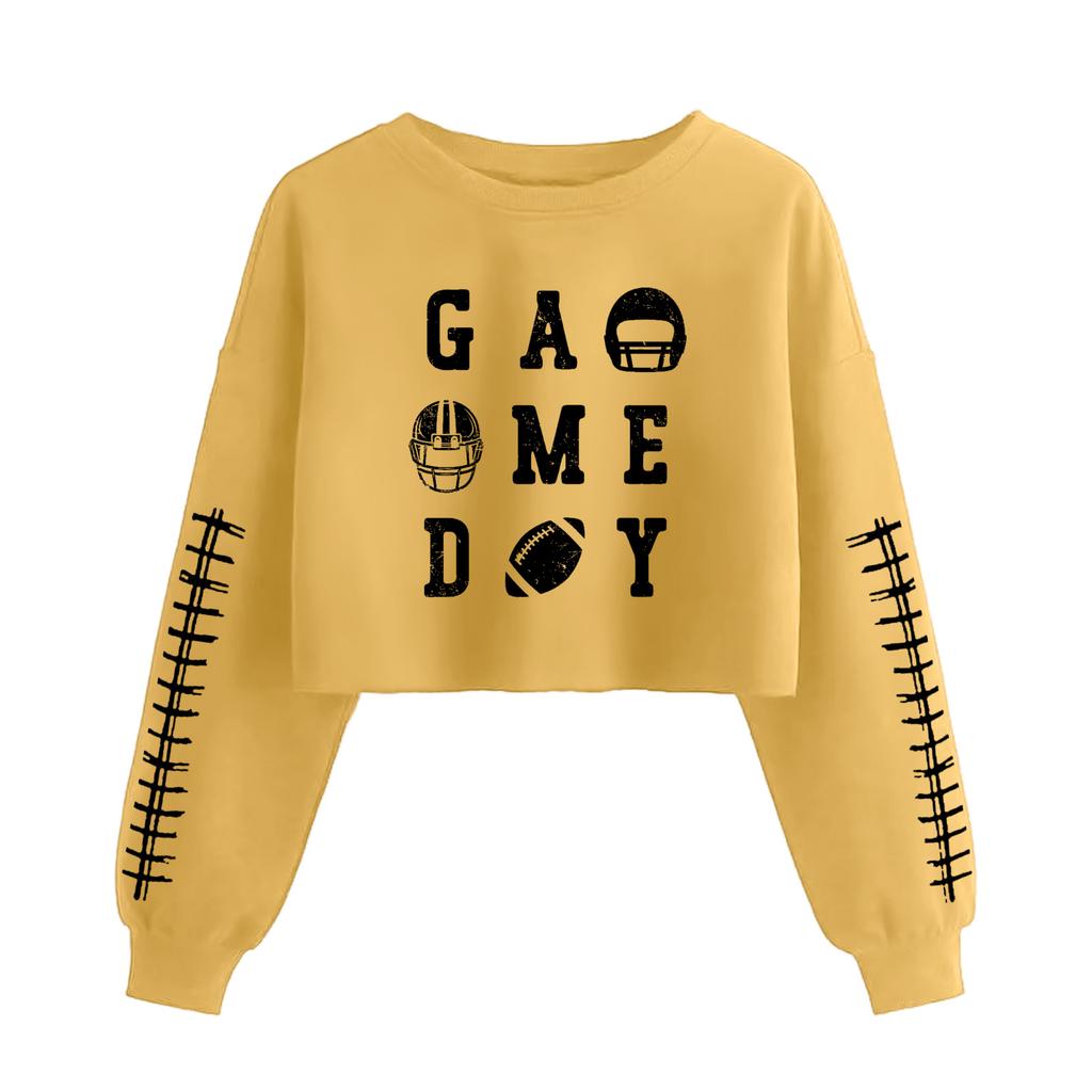 Женская мода Ретро Принт Комедия Открывающий живот С длинным рукавом Пуловер Толстовка