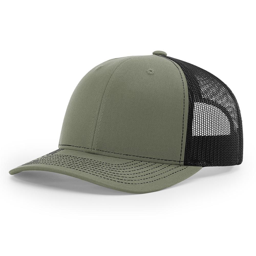 OEM Custom 6 Panel Structured Trucker Mesh Hat High Quality Cotton 3D Embroidery Logo Plain Cap Curved Brim for Velour Terry
