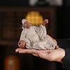 Chinese Zen Style Ceramic Figurine Home Office Desk Decor Laozi Confucius Bodhidharma Lu Yu Classical Scholars
