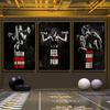 Modern Muscle Bodybuilding Fitness Poster Gym Motivational Quotes Decorative Paintings Canvas Wall Art Picture Office Home Decor