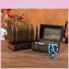 Wood Handmade Storage Box With Cover For Trinkets Tabletop Decoration Display