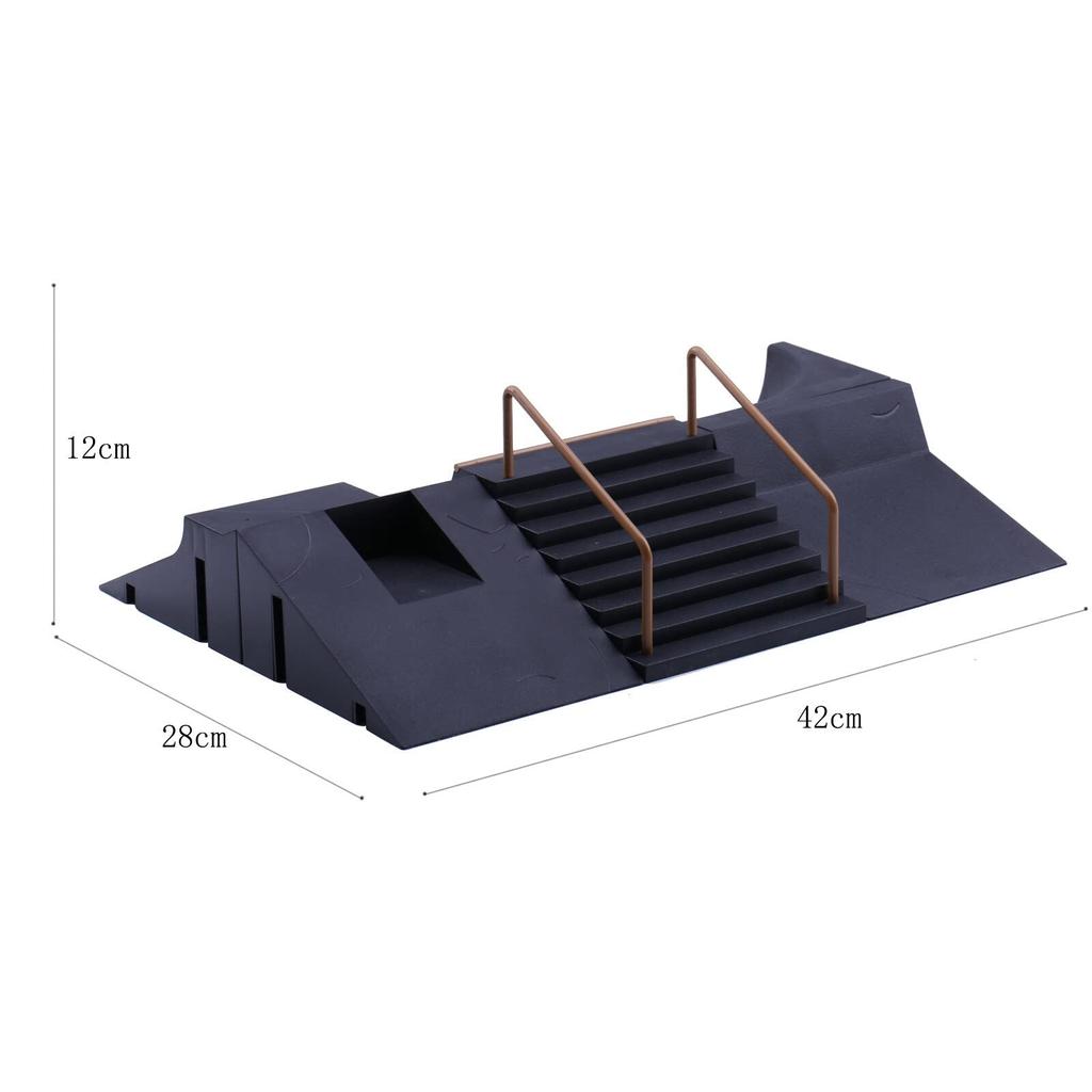 Скейтборд для пальцев, набор рамп для скейтборда 6 в 1, тренировочный реквизит для катания на коньках, мини-комплект для скейт-парка, подарок на день рождения