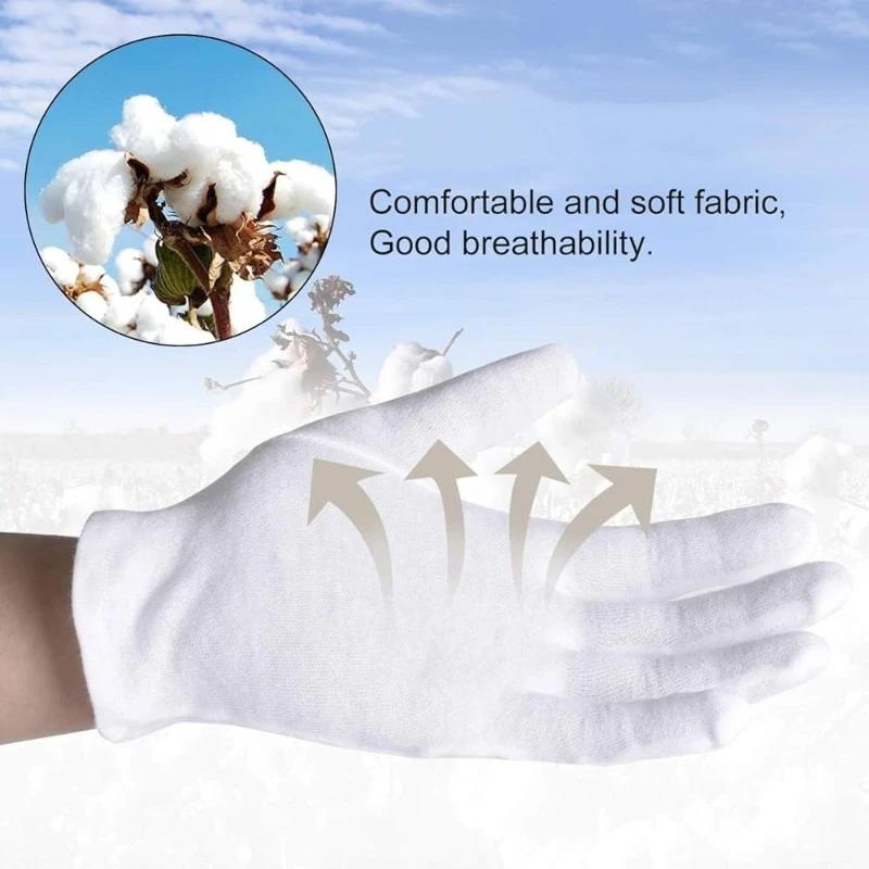 White Work Gloves for Precision Etiquette Inspections and Effective Household Cleaning Tools