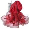 Luxury Wool Blend Silk Scarf: High-End Embroidered Begonia Design Shawl for Women