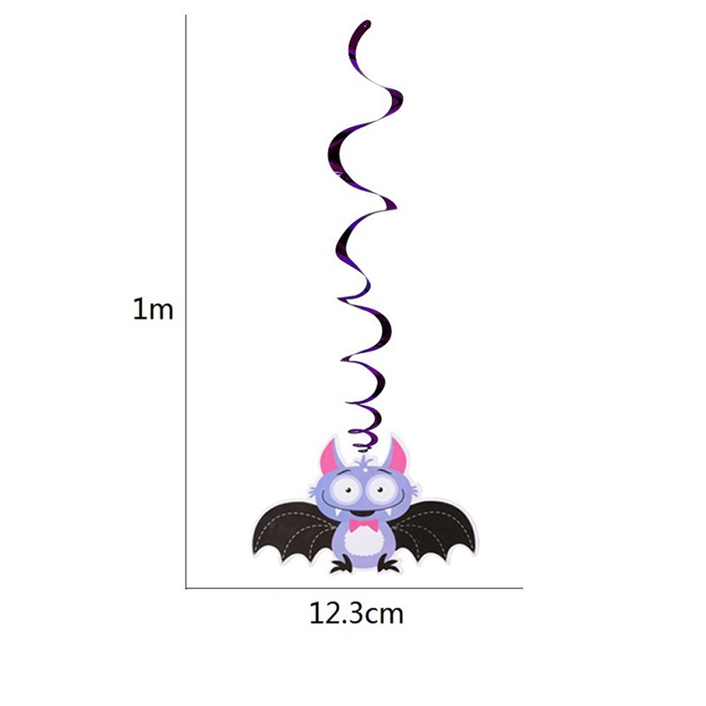 DIY Whirl Haunted House Pumpkin Event Ghost Streamers Spiral Ceiling Hanging Swirl Halloween Decoration Party Supplies