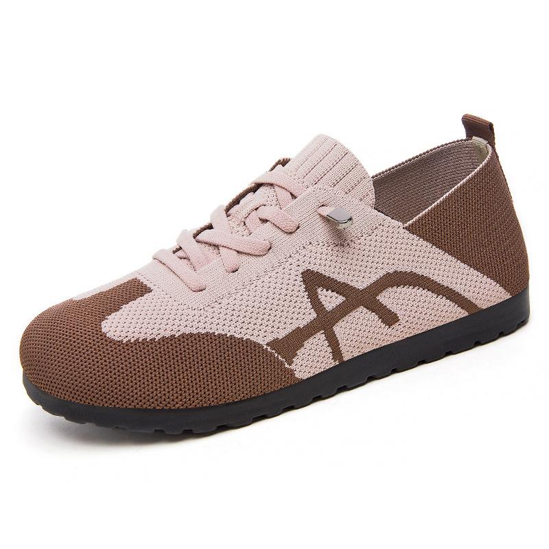 Летние новые женские туфли в стиле ретро, дышащие повседневные туфли из полиуретана One Step, универсальные спортивные туфли с цветными блоками