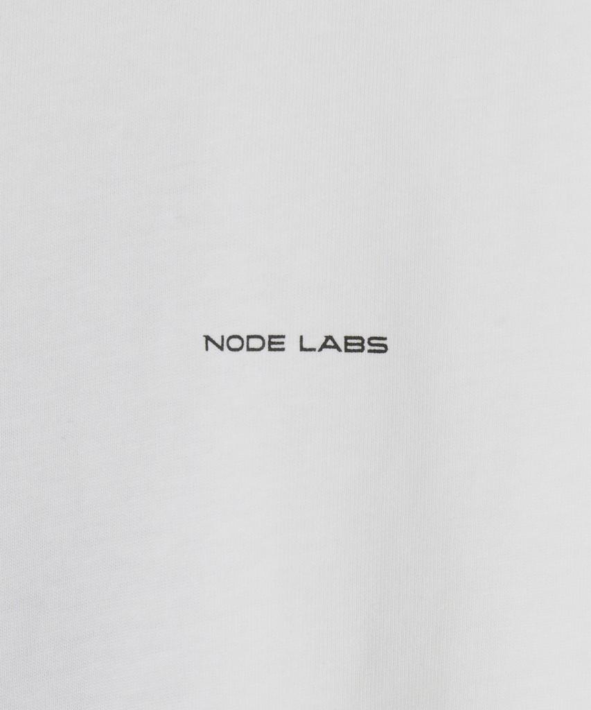 NODE LABS Разработка:11 Электронная Графическая Футболка с Коротким Рукавом_Белая