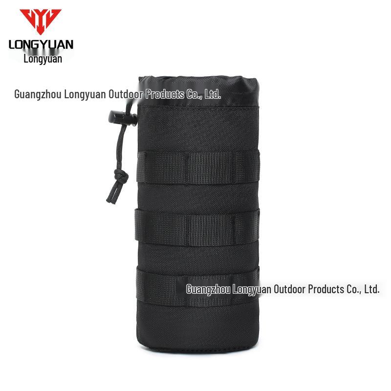 Outdoor Camouflage Tactical Water Bottle Sleeve with Mesh Drawstring