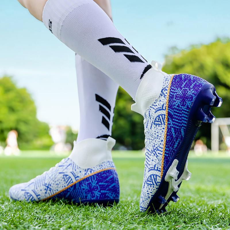 Мужские футбольные бутсы Сверхлегкие футбольные бутсы большого размера. Кроссовки для мальчиков. Нескользящие футбольные бутсы AG/TF. Ботильоны унисекс.