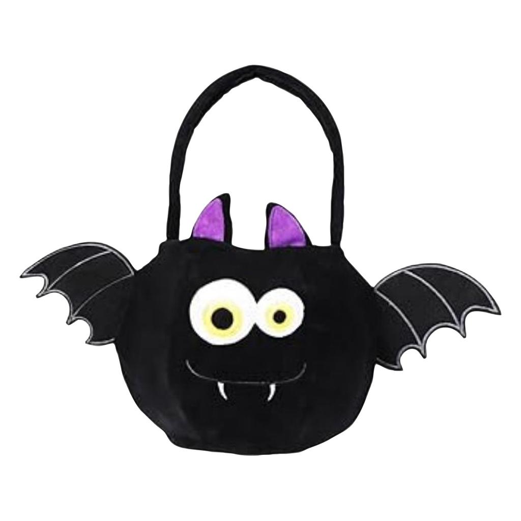 Halloween Decorations Candy Bag Super Plush Tote Bag Halloween Kids Candy Gift Bag , Halloween Party Supplies Bag