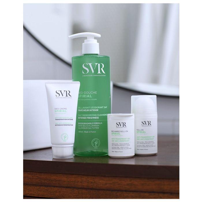 Spray anti-transpirant - SVR - Spirial - 75ml - Efficacité 48h - Haute tolérance - Fini sec