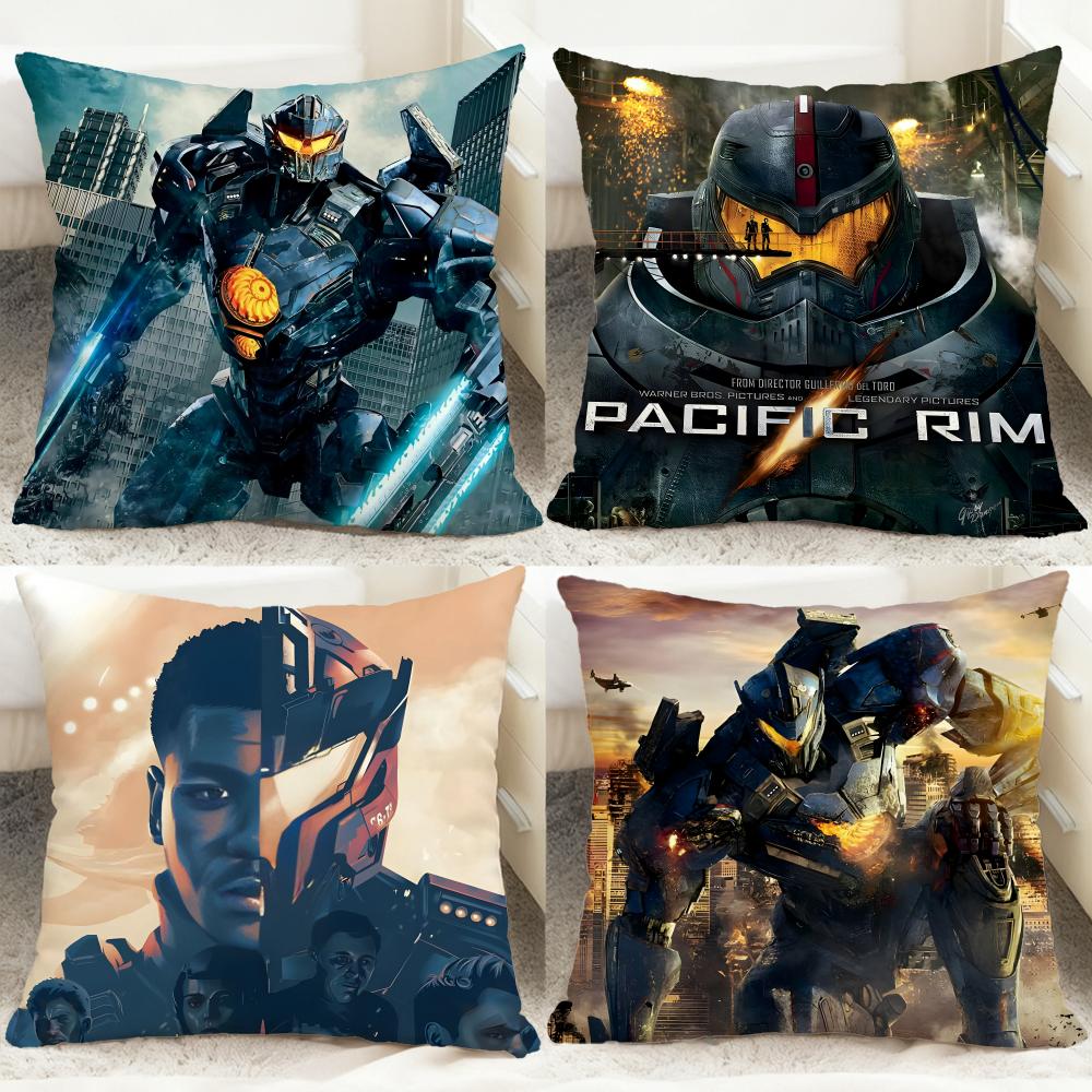 Trendy PPacific Riming Cushion Cover Comfortable Reversible Pillow Cover Ideal for Car Sofa Bedroom Beyond
