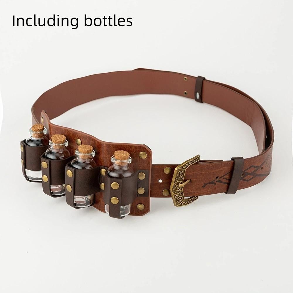 Ремень с тиснением в кельтском стиле из искусственной кожи, средневековый пояс, ретро-ремень эпохи викингов эпохи Возрождения, фото Pros